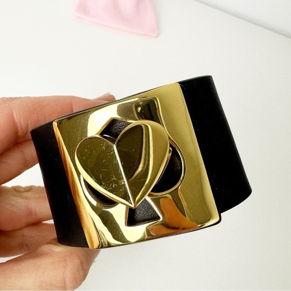 Kate Spade Black Leather Turnlock Wrap Bracelet - Picture 3 of 5